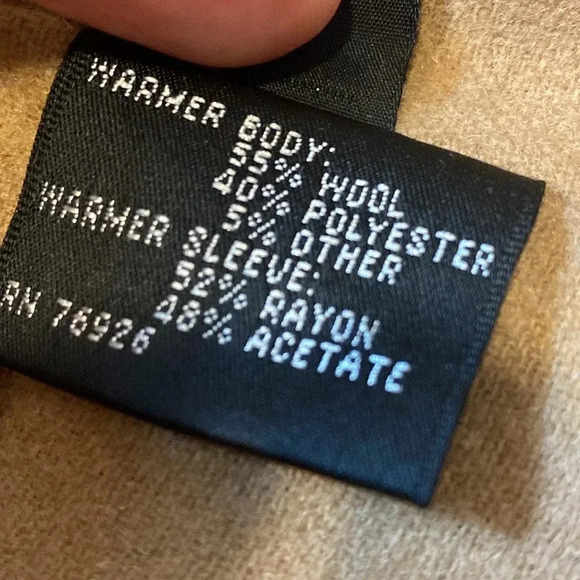 Jos A. Banks Executive Collection Beige Trench Coat with Winter Lining - Picture 9 of 11